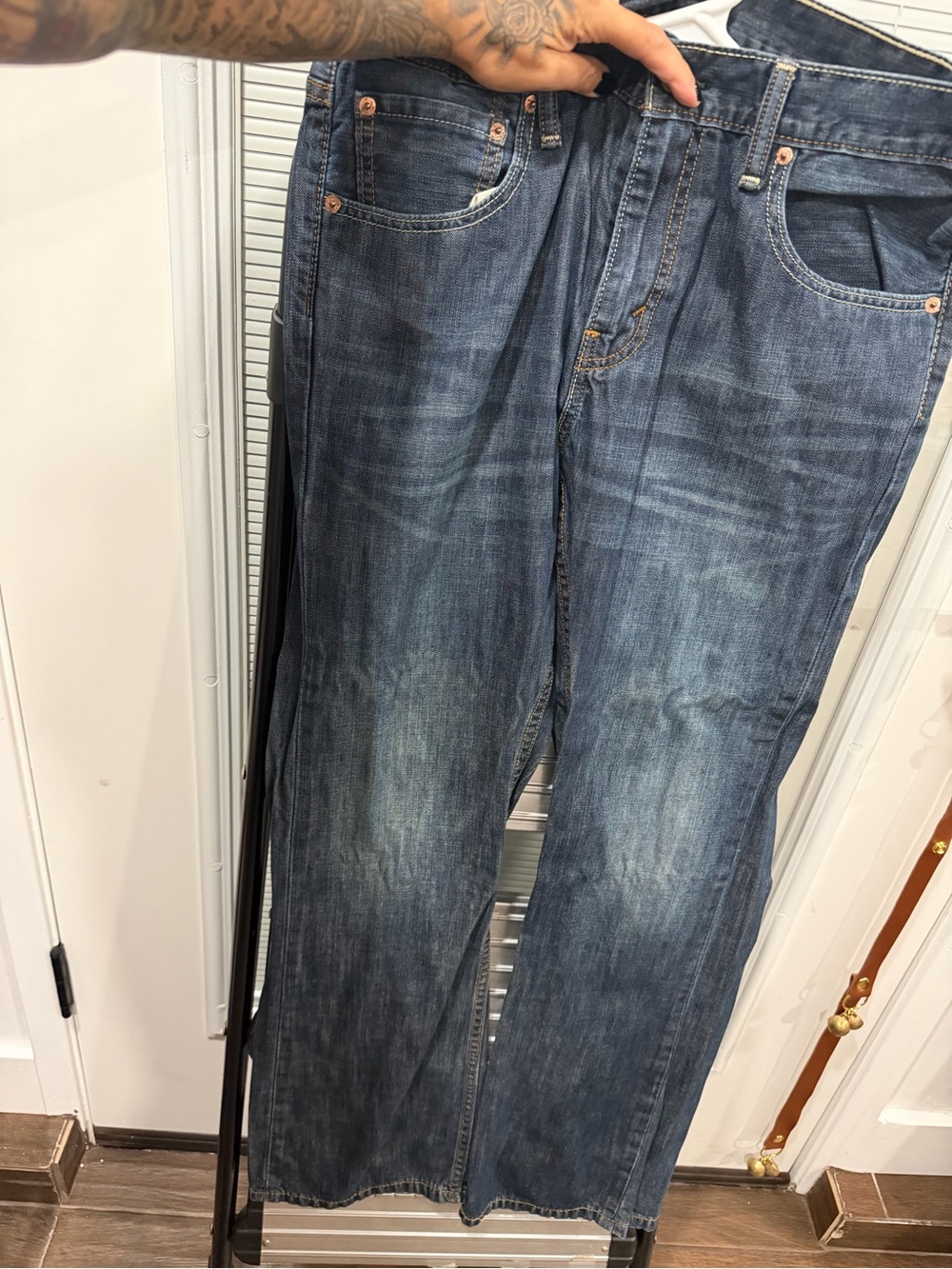 Levi's Men's Faded Blue Bootcut Jeans